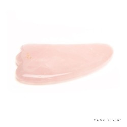 EASY LIVIN' Modelujący kamień Gua Sha z różowego kwarcu
